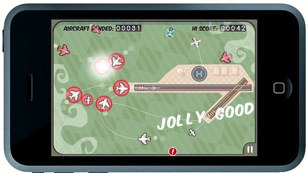 Addictive ... Firemint's Flight Control game for the iPod Touch tests your dexterity.