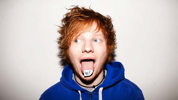 Excitable boy &#8230; balladeer Ed Sheeran.