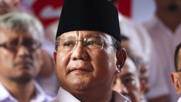 Legal challenge: Presidential candidate Prabowo Subianto will challenge Jokowi's victory in the courts, citing electoral irregularities.