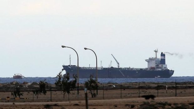 The North Korean-flagged tanker docked at the Sidra port.