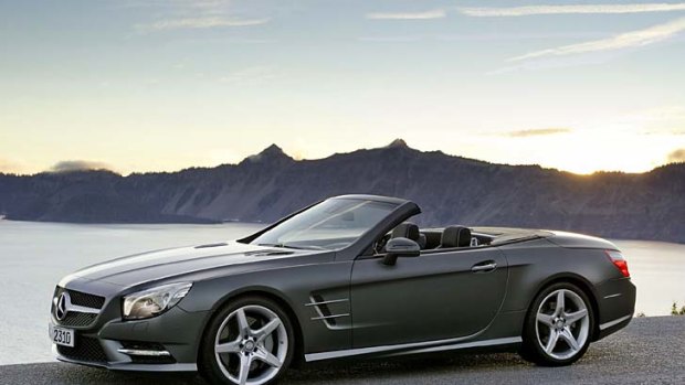 From the outside ... the 2013 Mercedes Benz SL Class.