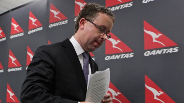Qantas chief executive Alan Joyce took a hardline stance against the unions.
