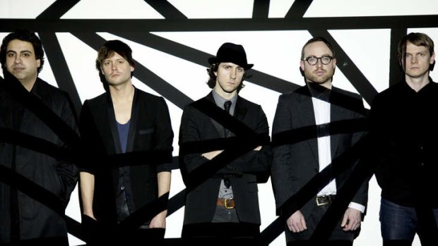 Maximo Park's Paul Smith (centre) says their newest album, <i>The National Health</i>, shares a philosophical continuum with the band's earlier records.