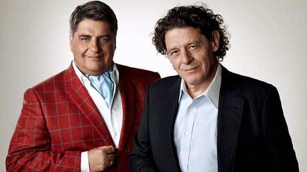 Ready to serve ... Matt Preston and Marco Pierre White of <i>Masterchef The Professionals</i>.