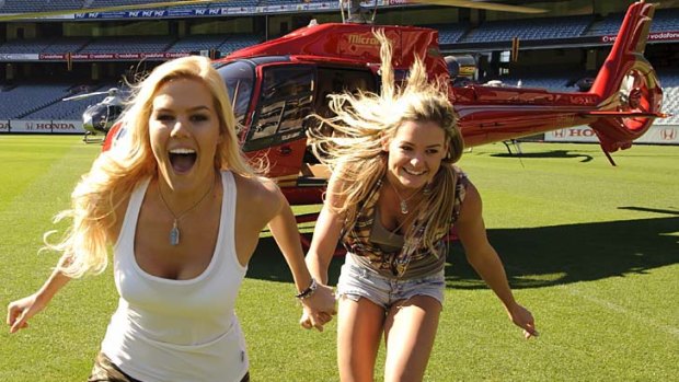 The contestants competing in the around-the-world challenges of Channel Seven's The Amazing Race are a diverse group, including blonde duo Sam Schoers and Renae Wauhop, a former Miss Universe contestant.