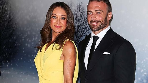 Michelle Bridges and date Steve Willis arrive at the 2013 Instyle and Audi Women of Style Awards.