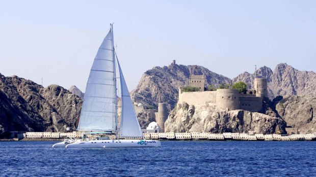 Oman sailing on the Azzura.
