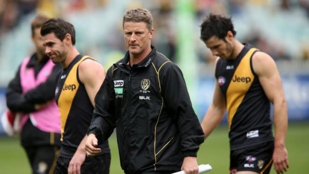 Damien Hardwick after the Tigers lost to Fremantle on Saturday.