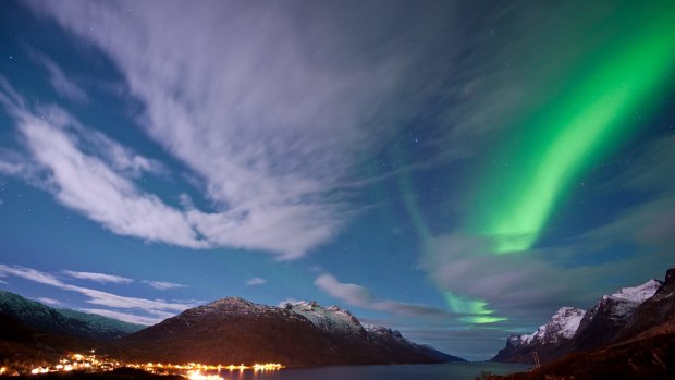Light night: The aurora borealis or northern lights will be a highlight of World Expeditions' September cruise.