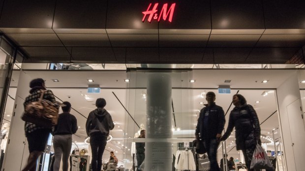 H&M's store in Pitt Street Mall, Sydney.
