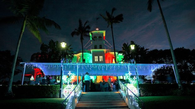 Christmas lights at Government House