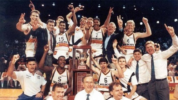 When they won the 1991 NBL championship, the Perth Wildcats were challenging the then-flagless West Coast Eagles as the hottest ticket in town. <b>Photo:</b> Facebook.