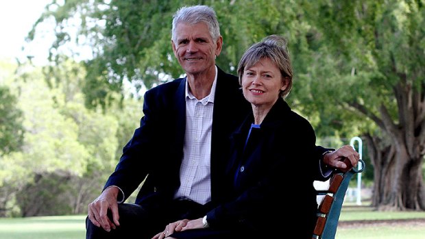 Greens spokeswoman Libby Connors pictured with husband and fellow Greens co-founder Drew Hutton.