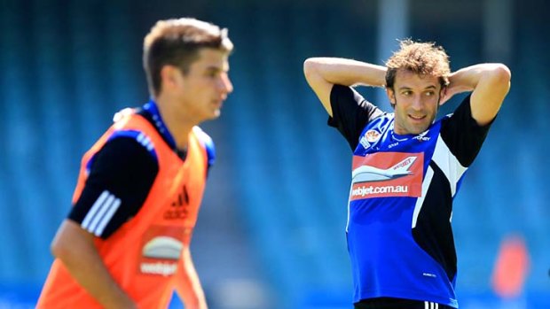 ''I've got no words for it really'' &#8230; Terry Antonis training with Alessandro Del Piero.