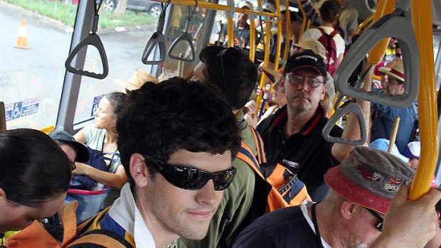 A record number of Brisbane buses reached capacity in March.