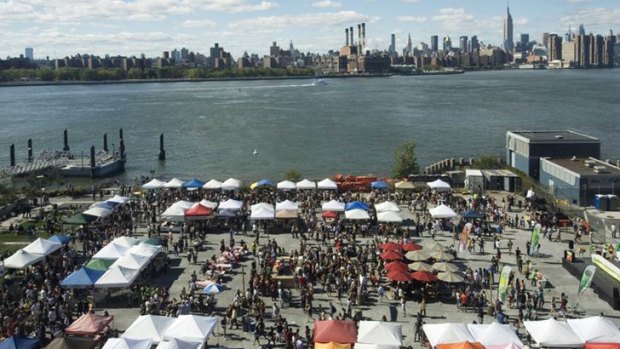 Food camps ... the Smorgasburg market in Brooklyn.