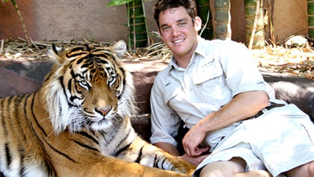 Dave Styles with Ranu at Australia Zoo.