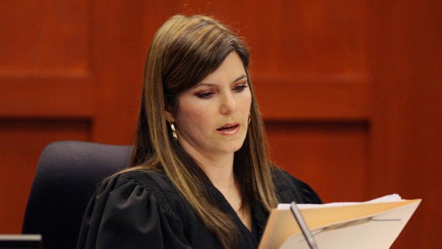 Judge Jessica Recksiedler in her courtroom