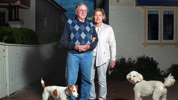 Smaller surrounds: Jeff and Di Toghill have their Cremorne house up for auction next month.