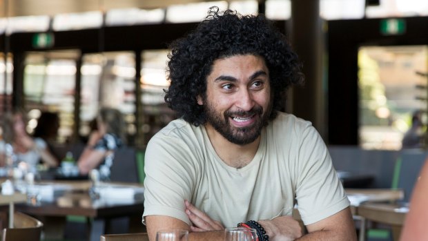 Always quick with a joke: Lunch with playwright Osamah Sami at Sake Restaurant.