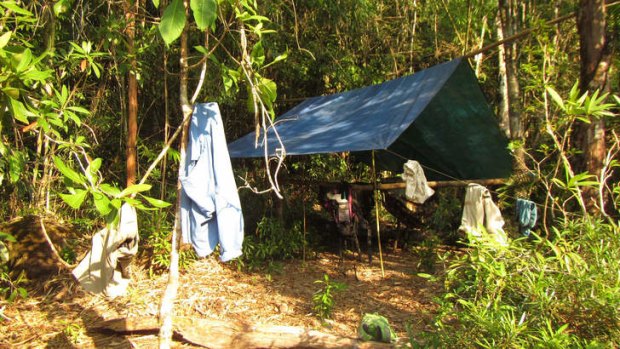 Living rough, jungle style.