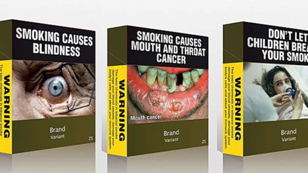 'Encouraging results': Plain pack smokers were 81 per cent more likely to have thought about quitting.