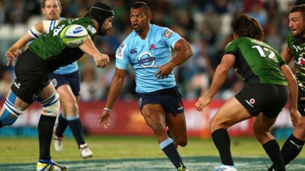 In doubt: Kurtley Beale aggravated an ankle injury against the Bulls on Saturday night.