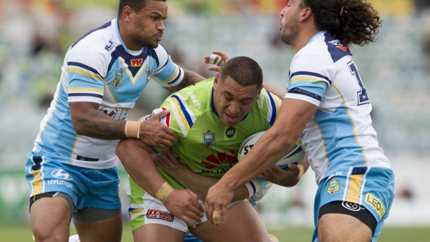 Canberra Raiders forward Josh Papalii was overlooked for the Queensland State of Origin team.