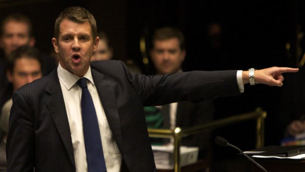 Out you go ... NSW Treasurer Mike Baird.