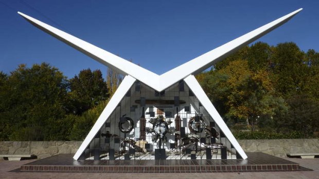 The Aviation Pioneers Memorial at Southern Cloud Park in Cooma.