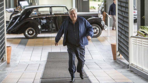 Palmer United Party founder Clive Palmer at his Coolum resort, which featured in ads during the election commericial blackout period.