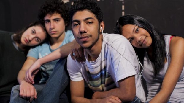 Diverse group: The cast of Sugarland (from left) Elena Foreman, Narek Arman, Hunter Page-Lochard and Dubs Yunupingu.