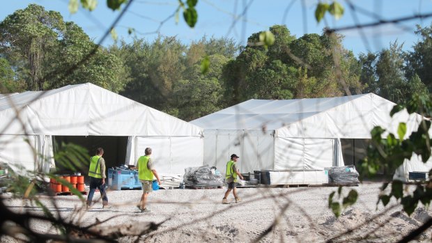 A refugee processing centre on Nauru.