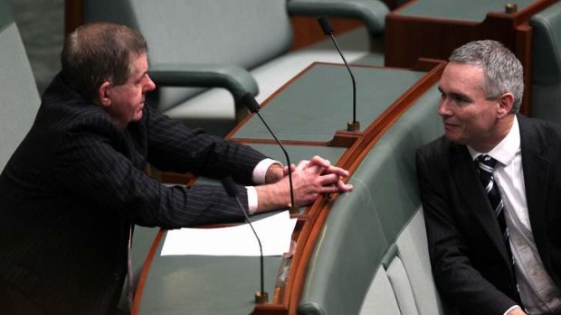 The support of crossbench MPs Peter Slipper and Craig Thomson may be crucial to the survival of Kevin Rudd's government.