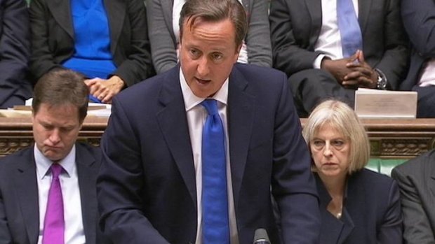 "Double injustice" ... Britain's Prime Minister David Cameron.