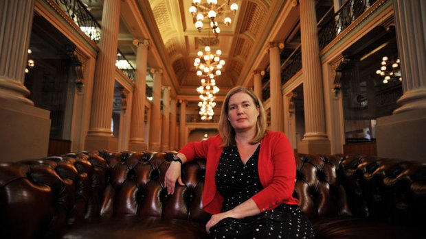 State Librarian Sue Roberts, pictured in Queen's Hall, has big things in mind for the State Library.