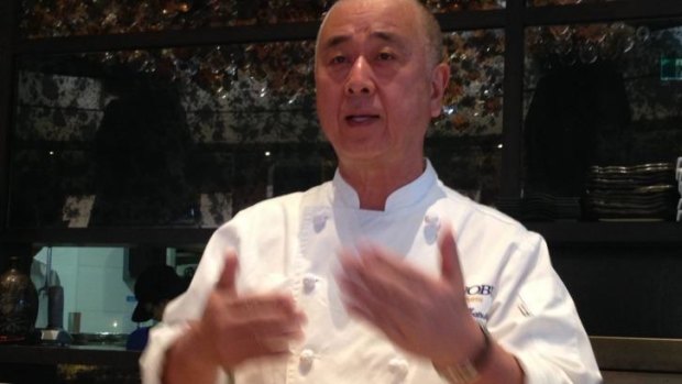 Nobu doles out some advice at his Crown eatery.