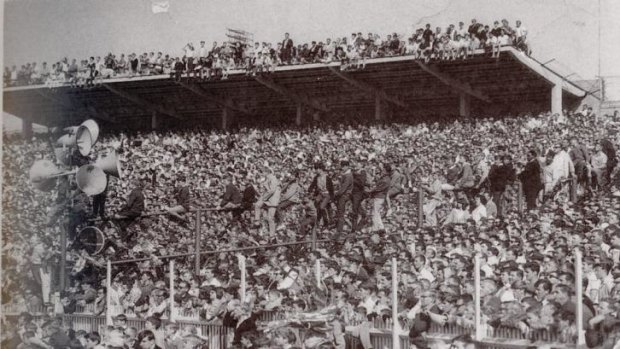 Crowded house: The SCG jam packed for the 1965 Grand Final.