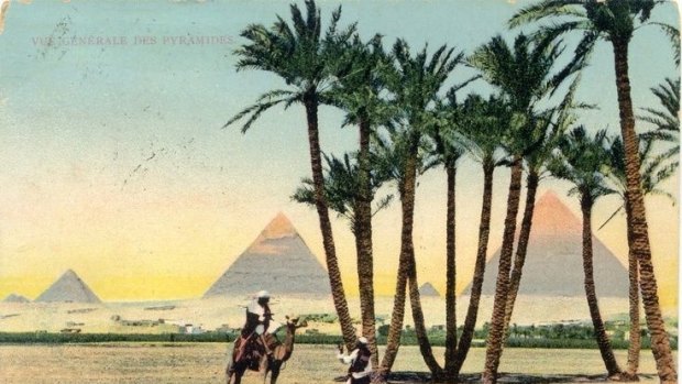 Vintage postcard of Egypt
