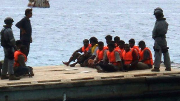 The vessel, which had sailed from Indonesia, had 54 Afghan asylum seekers on board.