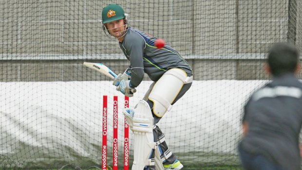 Hamstrung ... Australian captain Michael Clarke is only rated a 50-50 chance to play in the Boxing Day Test.