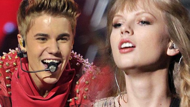 Country pop sensation Taylor Swift and teen singer Justin Bieber were  named the world's richest celebrities under the age of 30.