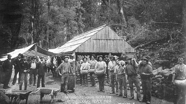 The Oonah silver mine. Photo: West Coast Heritage Centre, Zeehan
