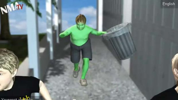 Transformed into a mini Incredible Green Hulk online.
