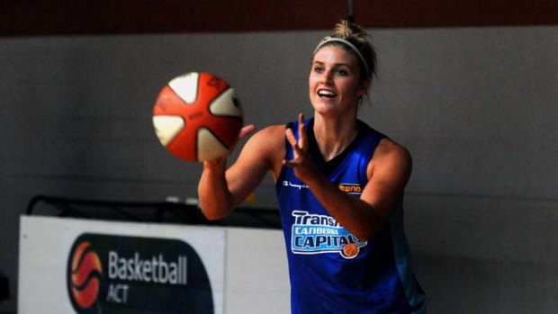 Focused &#8230; Molly Lewis is enjoying basketball again in Canberra having spent a year out of the game.
