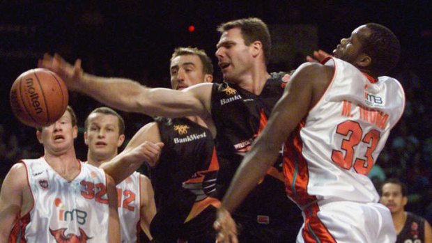 Former Wildcats captain Andrew Vlahov in action back in 2002.
