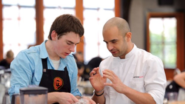 Don't try this at home ... Callum Hann gets some pointers from V8 creator Adriano Zumbo.