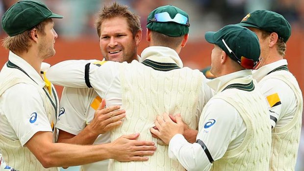 Ryan Harris finally got rewarded for his consistency with two wickets on the final day.
