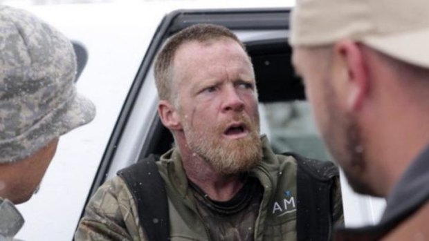 'Mountain Man' Troy James Knapp as he is brought into custody in the mountains in central Utah. 