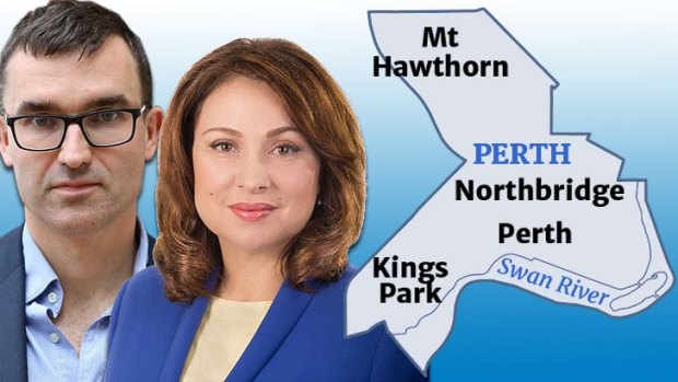 The seat of Perth will be decided between John Carey (Labor) and Eleni Evangel (Liberals).